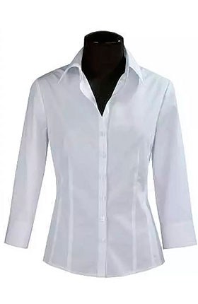 Белая блузка без жесткого манжета