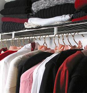 Хранение одежды в шкафу