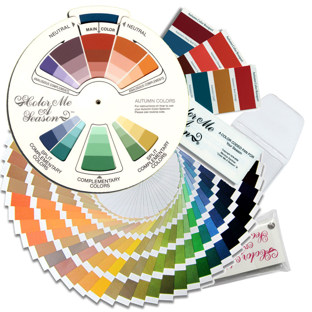 Набор цветовых палитр для цветотипа Осень