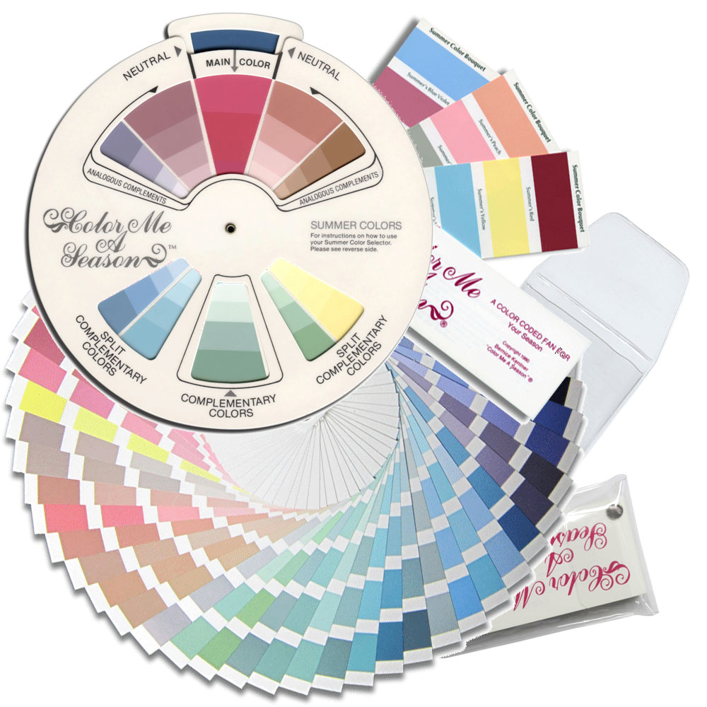 Набор цветовых палитр для цветотипа Лето