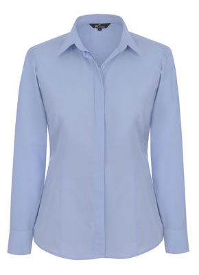  Выбирайте приталенные фасоны блуз из хлопка, джерси, мягкой замши, эластичного поплина