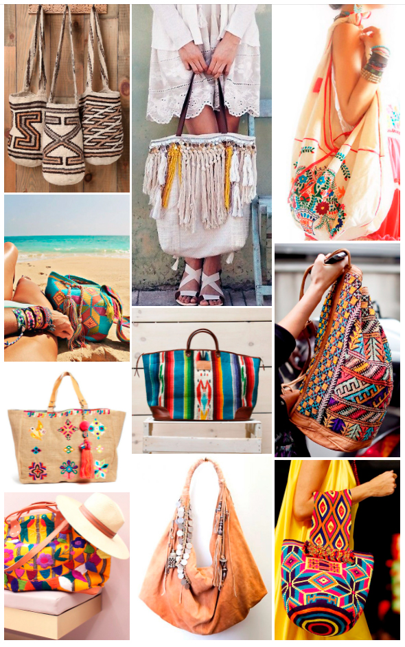 Пляжные сумки в этническом стиле