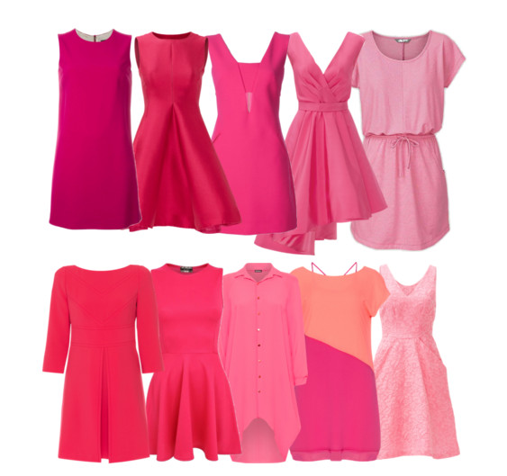 С чем носить розовое платье