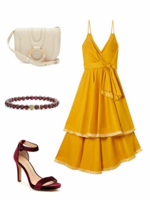 Туфли под желтое платье